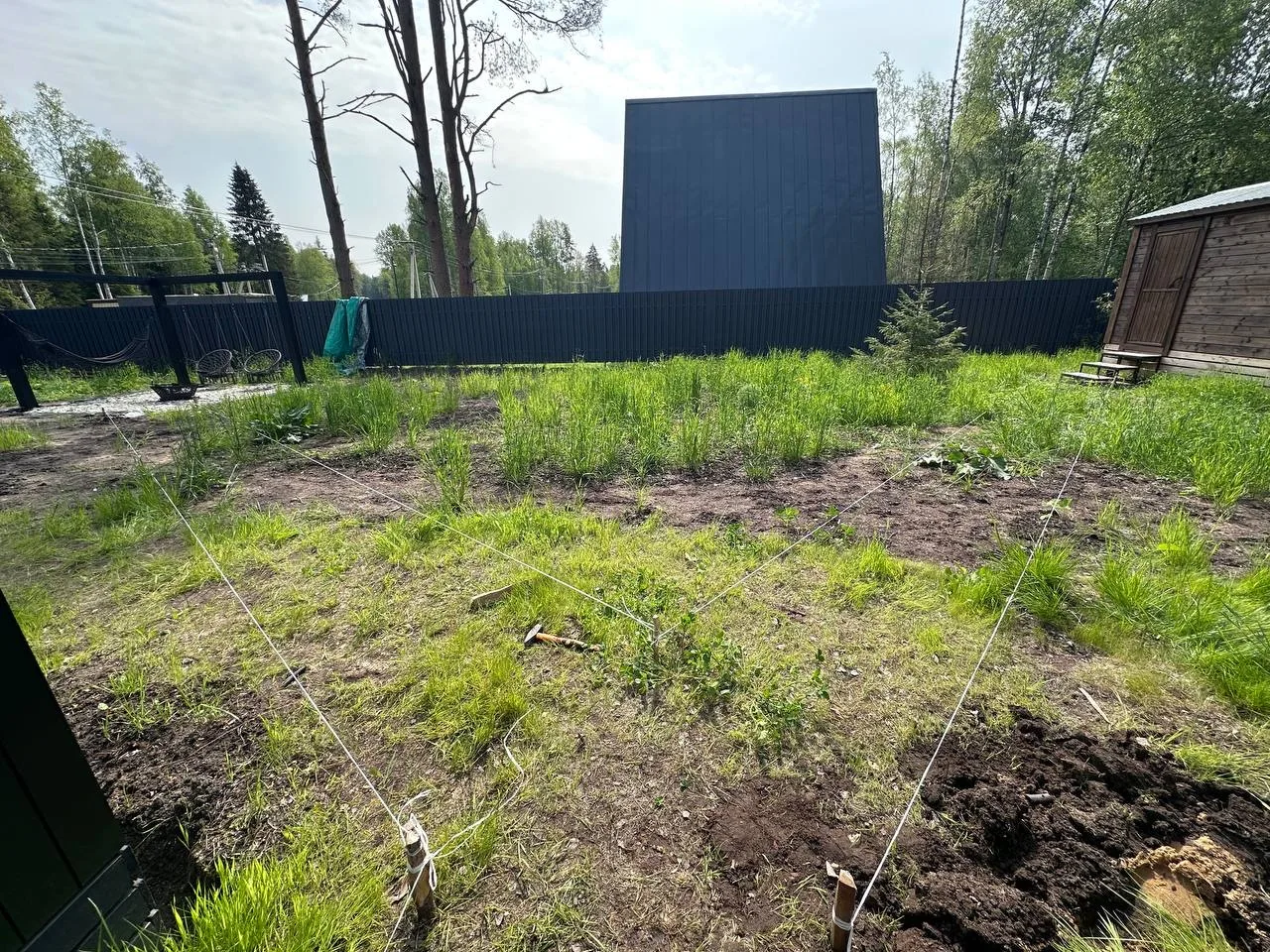 Благоустройство участка в процессе
